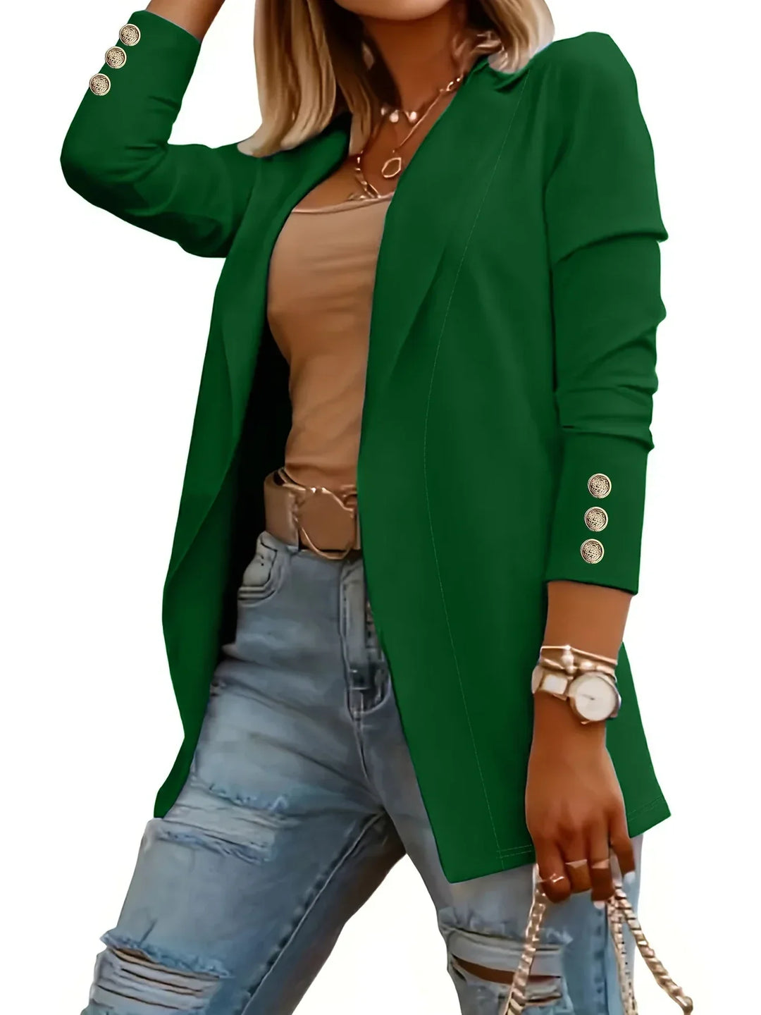 Layla™ - Chic Open Front Jacket