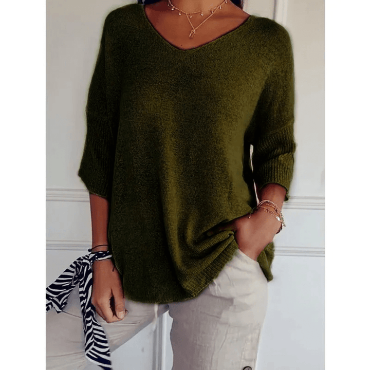 Loraine - Chic V-Neck Blouse