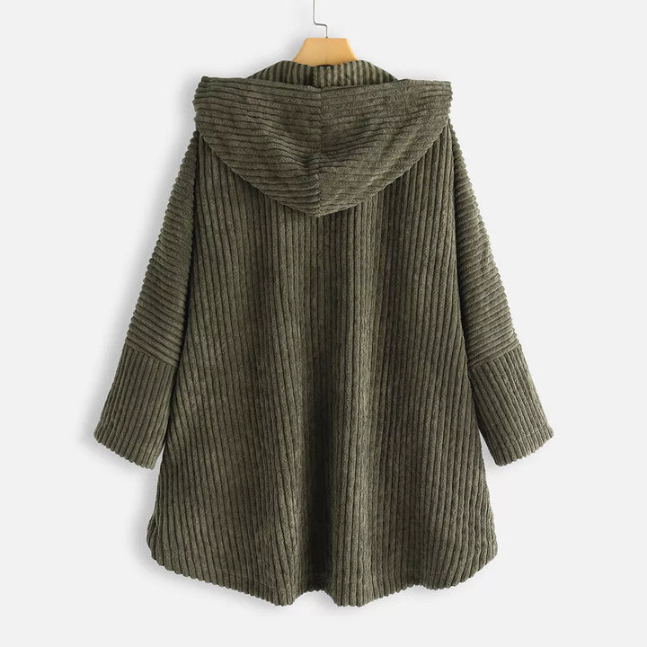 Aria™ - Cozy Ribbed Hooded Jacket