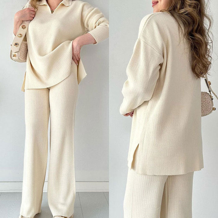 Sophie™ - Cozy V-neck Knit Co-ord Set